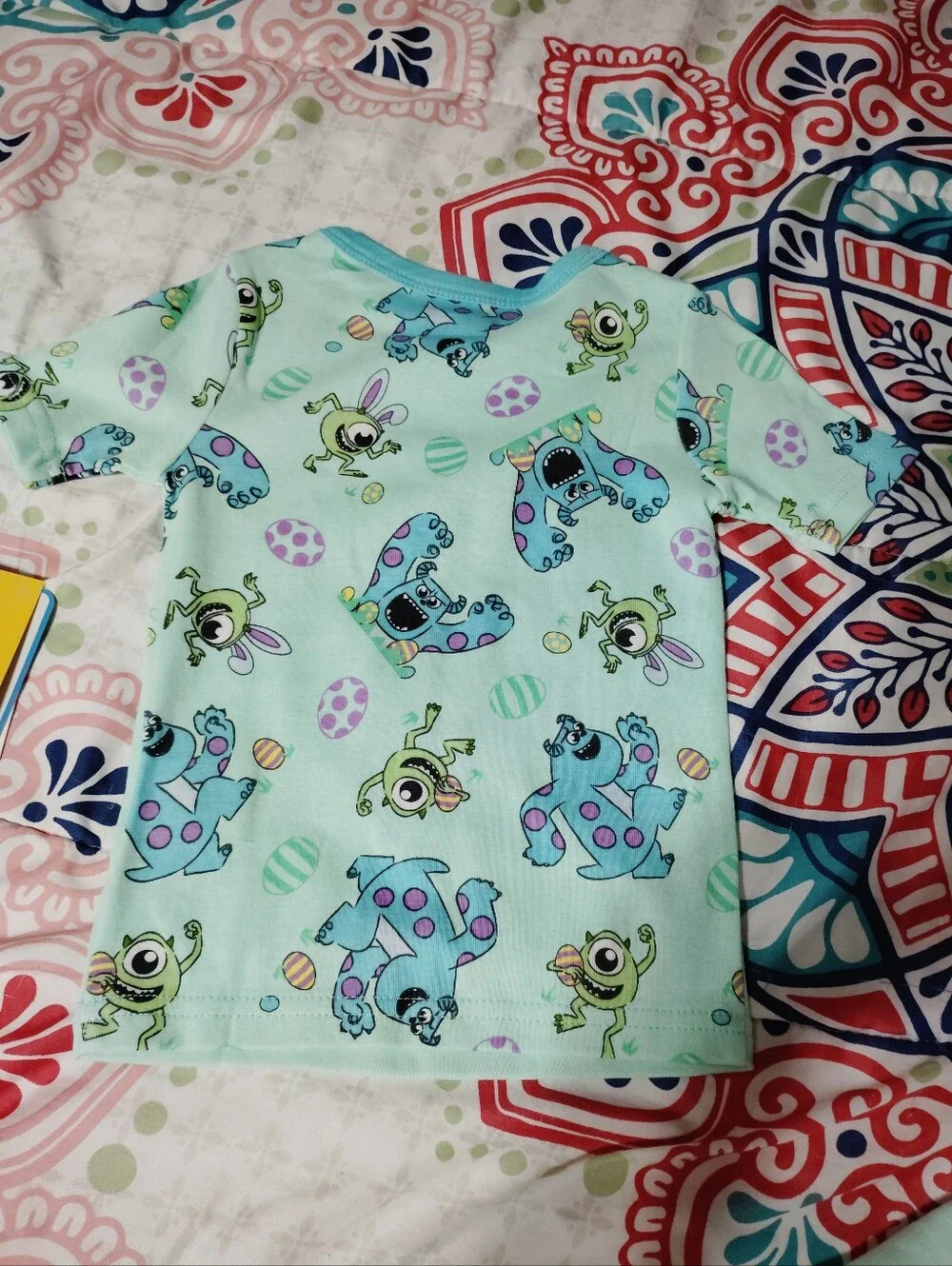 Disney Monsters, Inc. Sulley Mike Wazowski Easter Pajama Set